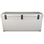 A white Engel 123 High Performance Hard Cooler and Ice Box on a white background.