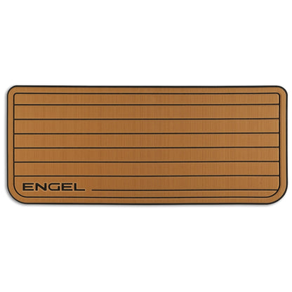 A brown door mat with the word Engel on it, designed to resist marine environments.