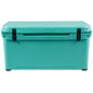 The Engel 80 High Performance Hard Cooler and Ice Box in teal.