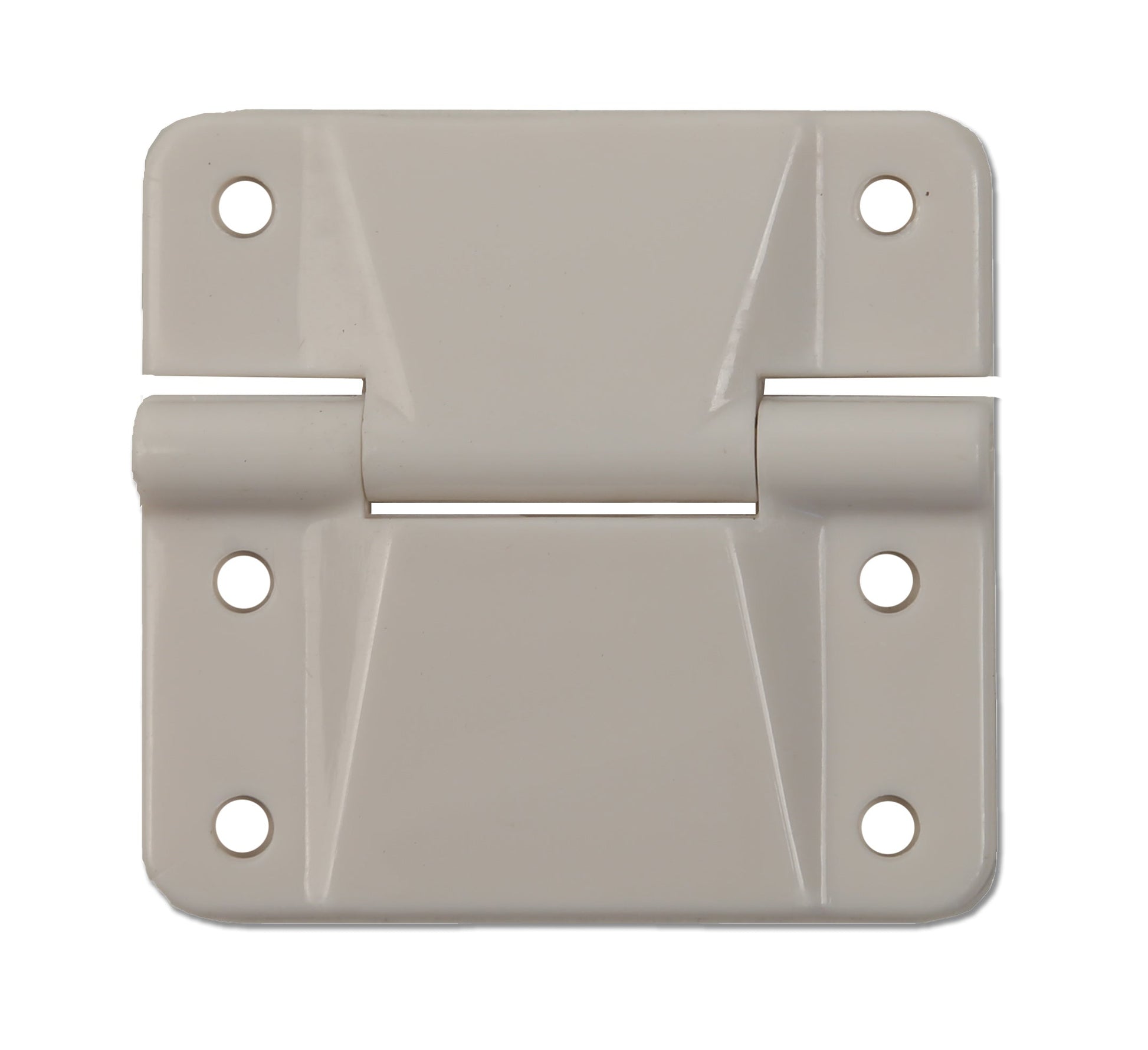 A white Engel Coolers Plastic Drybox Hinge (Single Hinge) on a white background.