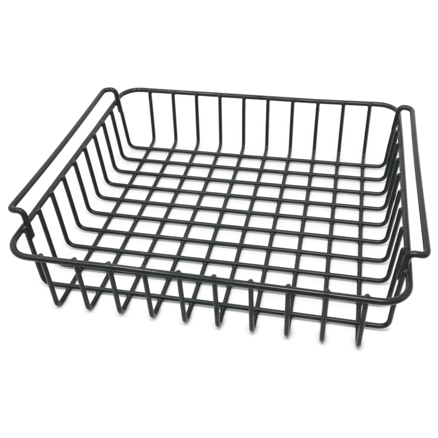 Introducing the Ultralite 60 (UL60) Wire Basket by Engel Coolers—a sleek black metal wire basket featuring a rectangular shape and open grid design, ideal for organizing your space. This practical basket is perfectly designed to complement the Engel Ultralite 60 Cooler, offering seamless storage solutions for all your outdoor adventures.